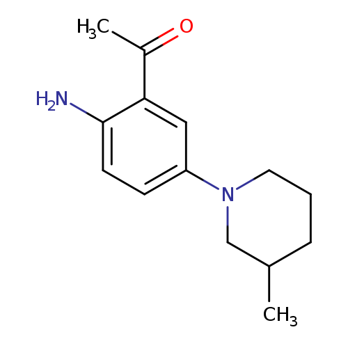 1-[2-Amino-5-(3-methylpiperidino)phenyl]-1-ethanone