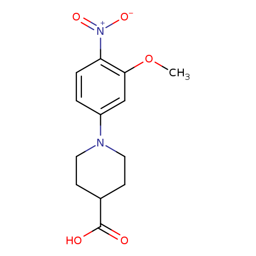 1-(3-Methoxy-4-nitrophenyl)piperidine-4-carboxylic acid