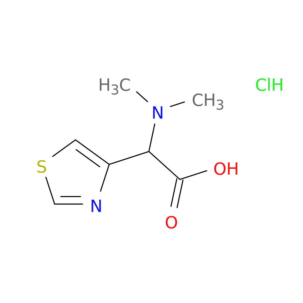 2-(dimethylamino)-2-(1,3-thiazol-4-yl)acetic acid hydrochloride