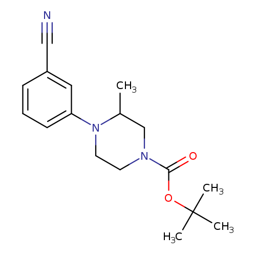 tert-butyl 4-(3-cyanophenyl)-3-methylpiperazine-1-carboxylate