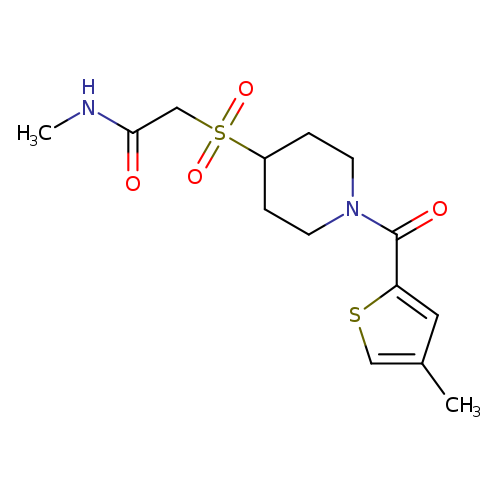 N-methyl-2-{[1-(4-methylthiophene-2-carbonyl)piperidin-4-yl]sulfonyl}acetamide