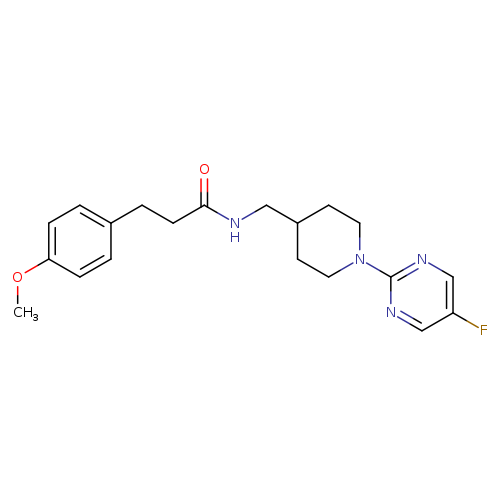 N-{[1-(5-fluoropyrimidin-2-yl)piperidin-4-yl]methyl}-3-(4-methoxyphenyl)propanamide