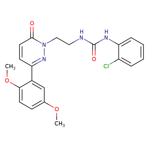 1-(2-chlorophenyl)-3-{2-[3-(2,5-dimethoxyphenyl)-6-oxo-1,6-dihydropyridazin-1-yl]ethyl}urea