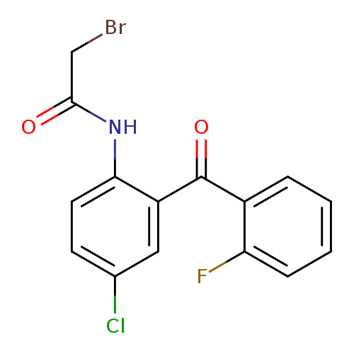 Acetamide, 2-bromo-N-[4-chloro-2-(2-fluorobenzoyl)phenyl]-