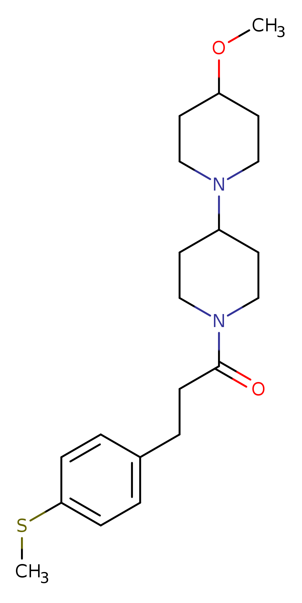1-{4-methoxy-[1,4'-bipiperidine]-1'-yl}-3-[4-(methylsulfanyl)phenyl]propan-1-one
