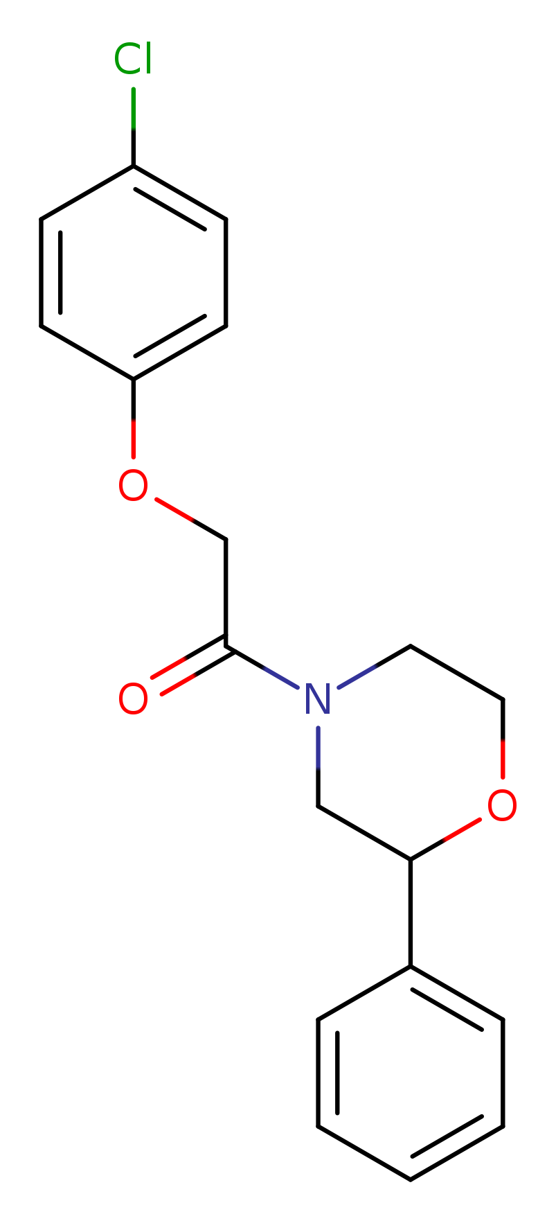 2-(4-chlorophenoxy)-1-(2-phenylmorpholin-4-yl)ethan-1-one