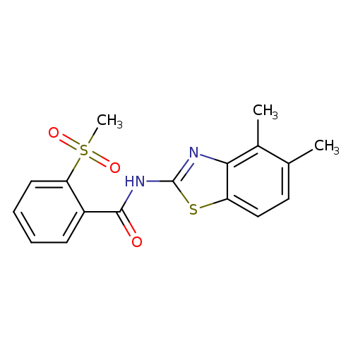 N-(4,5-dimethyl-1,3-benzothiazol-2-yl)-2-methanesulfonylbenzamide