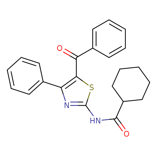 N-(5-benzoyl-4-phenyl-1,3-thiazol-2-yl)cyclohexanecarboxamide