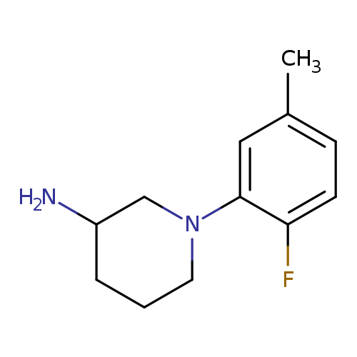 1-(2-fluoro-5-methylphenyl)piperidin-3-amine