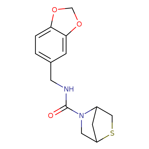 N-[(2H-1,3-benzodioxol-5-yl)methyl]-2-thia-5-azabicyclo[2.2.1]heptane-5-carboxamide