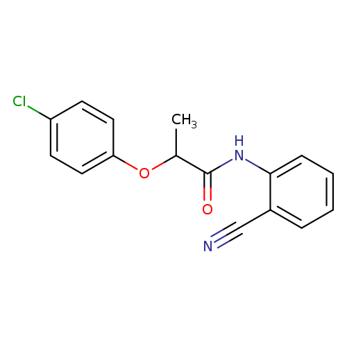 2-(4-chlorophenoxy)-N-(2-cyanophenyl)propanamide