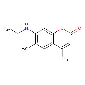 2H-1-Benzopyran-2-one, 7-(ethylamino)-4,6-dimethyl-