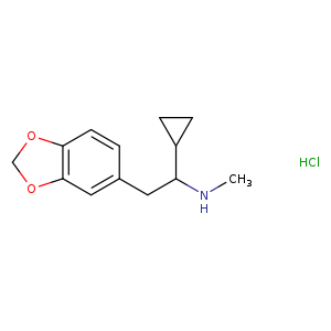 α-cyclopropyl-N-methyl-1,3-benzodioxole-5-ethanamine,monohydrochloride