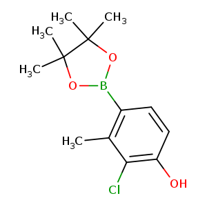 Phenol, 2-​chloro-​3-​methyl-​4-​(4,​4,​5,​5-​tetramethyl-​1,​3,​2-​dioxaborolan-​2-​yl)​-