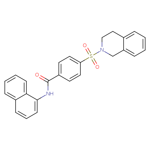 N-(naphthalen-1-yl)-4-(1,2,3,4-tetrahydroisoquinoline-2-sulfonyl)benzamide