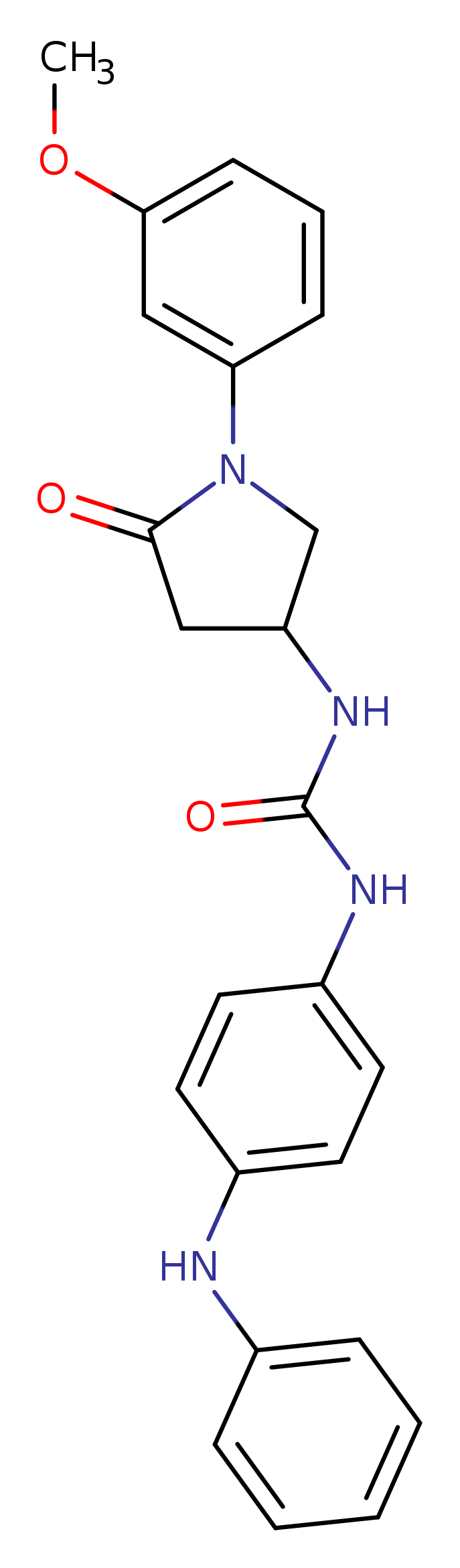 3-[1-(3-methoxyphenyl)-5-oxopyrrolidin-3-yl]-1-[4-(phenylamino)phenyl]urea