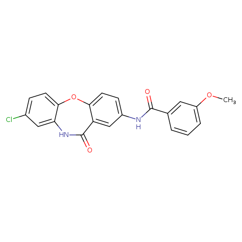 N-{6-chloro-10-oxo-2-oxa-9-azatricyclo[9.4.0.0^{3,8}]pentadeca-1(11),3(8),4,6,12,14-hexaen-13-yl}-3-methoxybenzamide