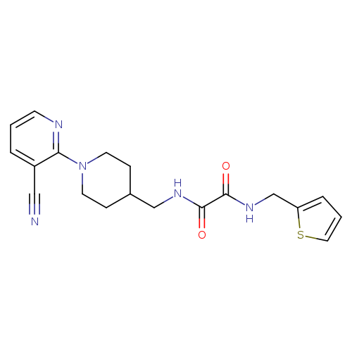 N'-{[1-(3-cyanopyridin-2-yl)piperidin-4-yl]methyl}-N-[(thiophen-2-yl)methyl]ethanediamide