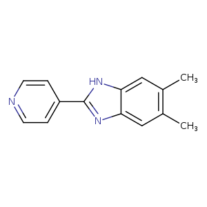 1H-Benzimidazole, 5,6-dimethyl-2-(4-pyridinyl)-