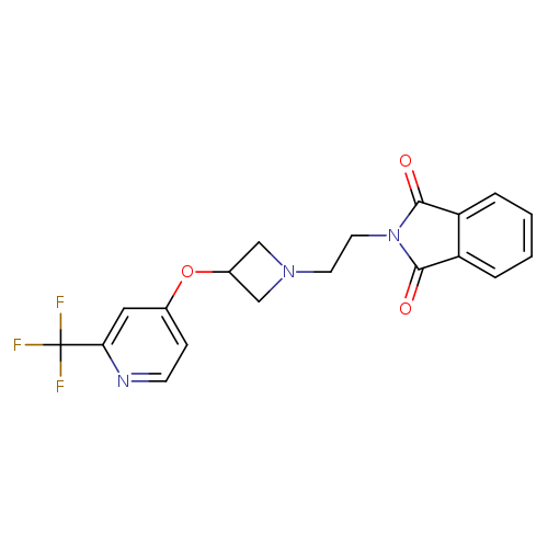 2-[2-(3-{[2-(trifluoromethyl)pyridin-4-yl]oxy}azetidin-1-yl)ethyl]-2,3-dihydro-1H-isoindole-1,3-dione