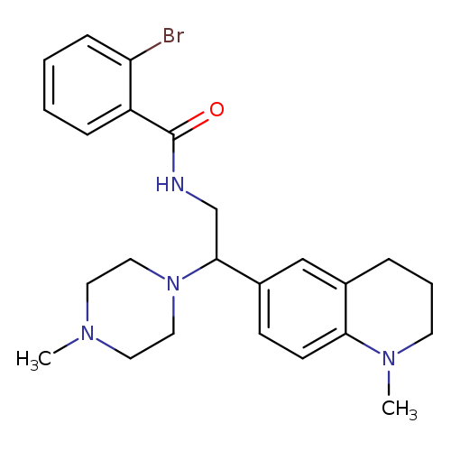 2-bromo-N-[2-(1-methyl-1,2,3,4-tetrahydroquinolin-6-yl)-2-(4-methylpiperazin-1-yl)ethyl]benzamide