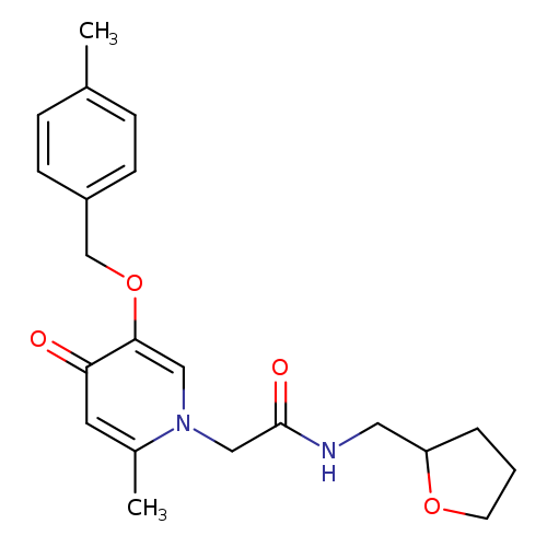 2-{2-methyl-5-[(4-methylphenyl)methoxy]-4-oxo-1,4-dihydropyridin-1-yl}-N-[(oxolan-2-yl)methyl]acetamide