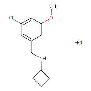 N-(3-chloro-5-methoxybenzyl)cyclobutanamine hydrochloride