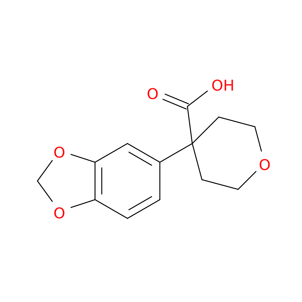 4-(1,3-dioxaindan-5-yl)oxane-4-carboxylic acid