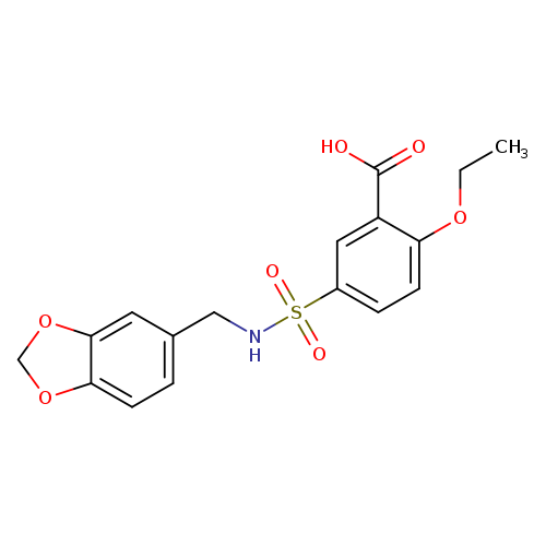 5-{[(2H-1,3-benzodioxol-5-yl)methyl]sulfamoyl}-2-ethoxybenzoic acid