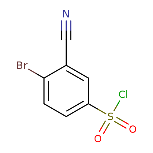 Benzenesulfonyl chloride, 4-bromo-3-cyano-