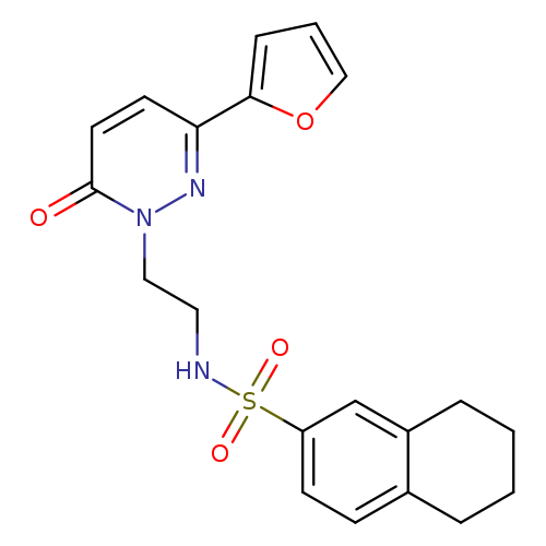 N-{2-[3-(furan-2-yl)-6-oxo-1,6-dihydropyridazin-1-yl]ethyl}-5,6,7,8-tetrahydronaphthalene-2-sulfonamide