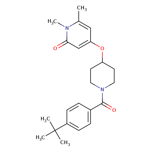 4-{[1-(4-tert-butylbenzoyl)piperidin-4-yl]oxy}-1,6-dimethyl-1,2-dihydropyridin-2-one