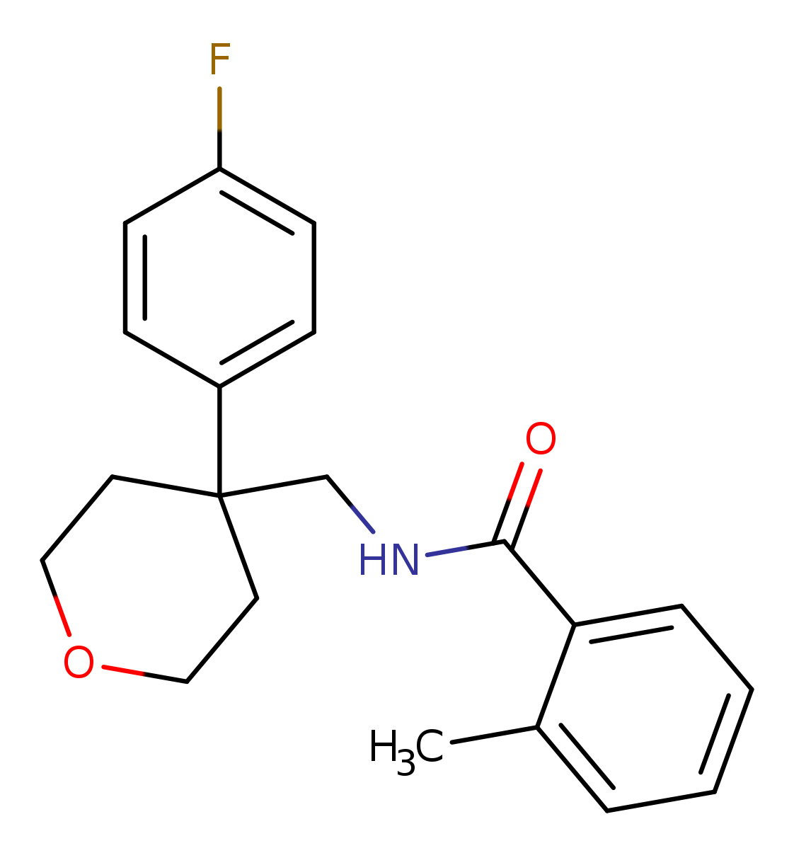 N-{[4-(4-fluorophenyl)oxan-4-yl]methyl}-2-methylbenzamide