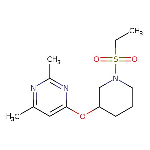 4-{[1-(ethanesulfonyl)piperidin-3-yl]oxy}-2,6-dimethylpyrimidine