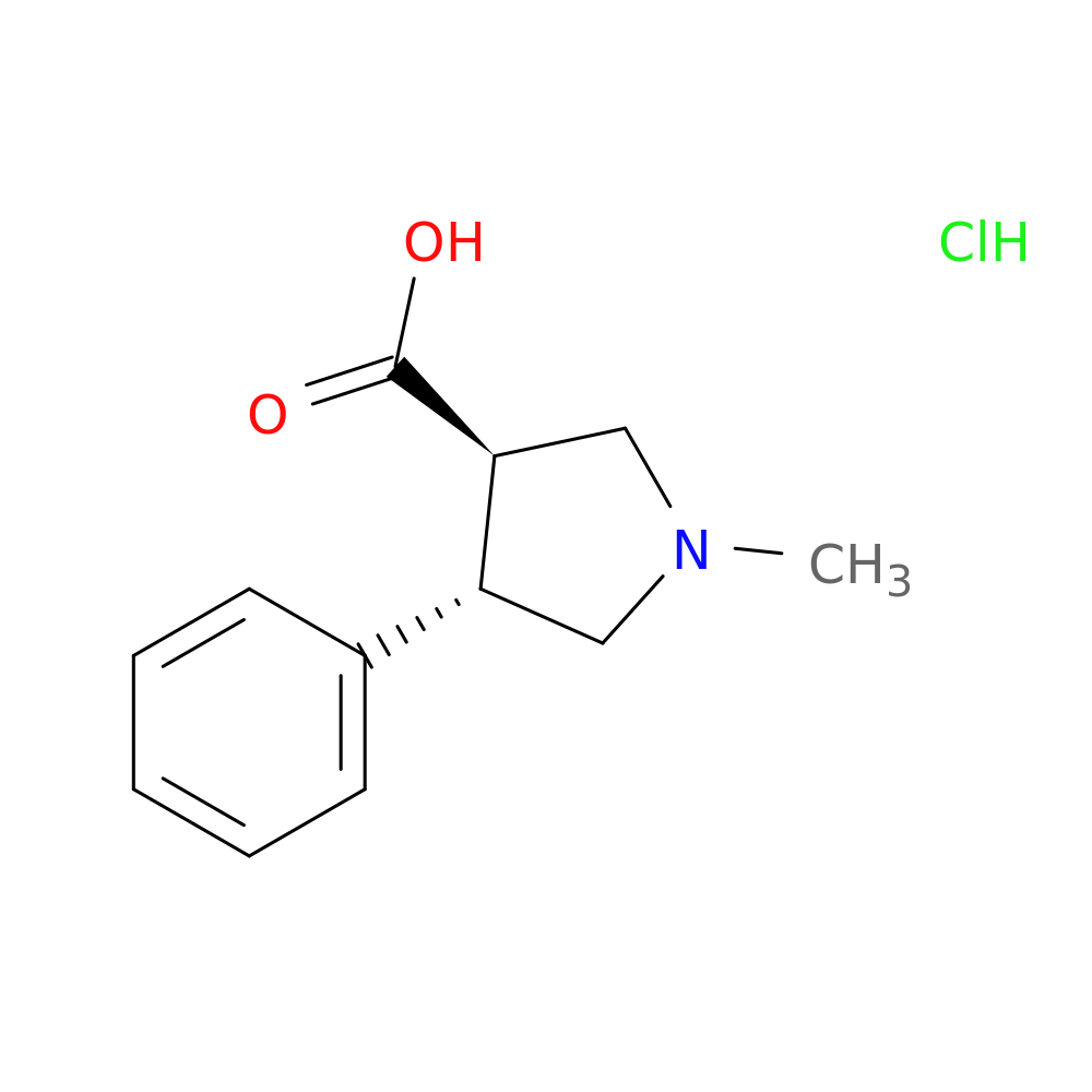rac-(3R,4S)-1-methyl-4-phenylpyrrolidine-3-carboxylic acid hydrochloride