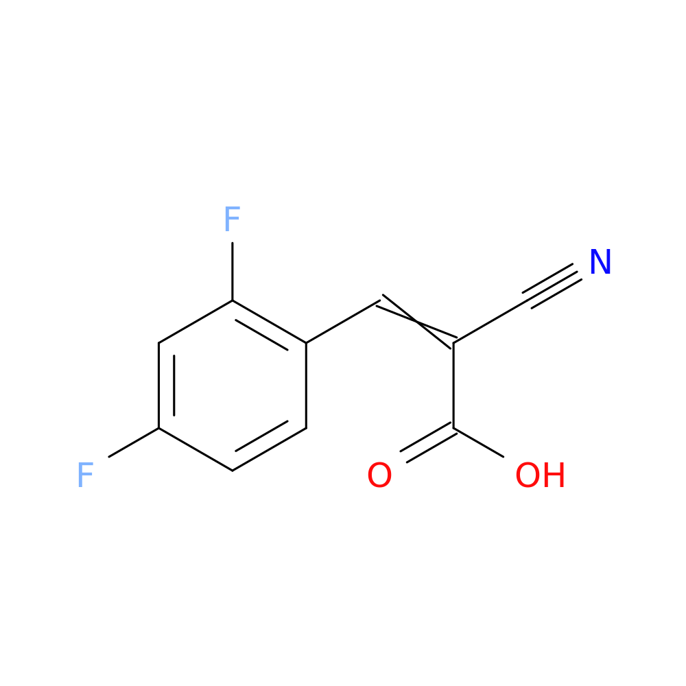 2-cyano-3-(2,4-difluorophenyl)acrylic acid