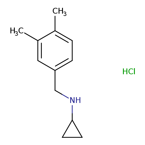 Benzenemethanamine, N-cyclopropyl-3,4-dimethyl-, hydrochloride (1:1)