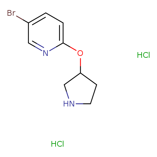 5-bromo-2-(pyrrolidin-3-yloxy)pyridinedihydrochloride