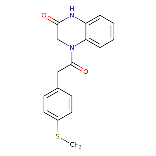 4-{2-[4-(methylsulfanyl)phenyl]acetyl}-1,2,3,4-tetrahydroquinoxalin-2-one