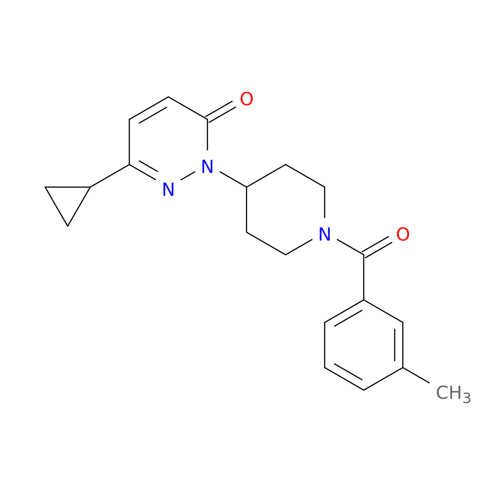 6-cyclopropyl-2-[1-(3-methylbenzoyl)piperidin-4-yl]-2,3-dihydropyridazin-3-one