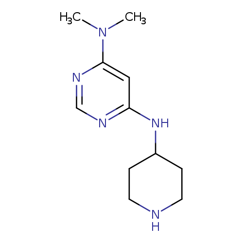 "N4,N4-dimethyl-N6-(piperidin-4-yl)pyrimidine-4,6-diamine"