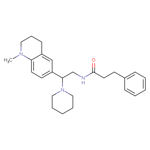 N-[2-(1-methyl-1,2,3,4-tetrahydroquinolin-6-yl)-2-(piperidin-1-yl)ethyl]-3-phenylpropanamide