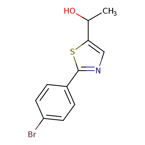 1-[2-(4-bromophenyl)-1,3-thiazol-5-yl]ethan-1-ol