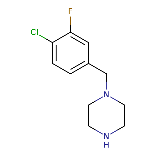 1-[(4-chloro-3-fluorophenyl)methyl]piperazine