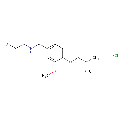 {[3-methoxy-4-(2-methylpropoxy)phenyl]methyl}(propyl)amine hydrochloride
