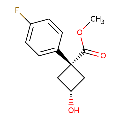 rac-methyl(1s,3s)-1-(4-fluorophenyl)-3-hydroxycyclobutane-1-carboxylate,cis
