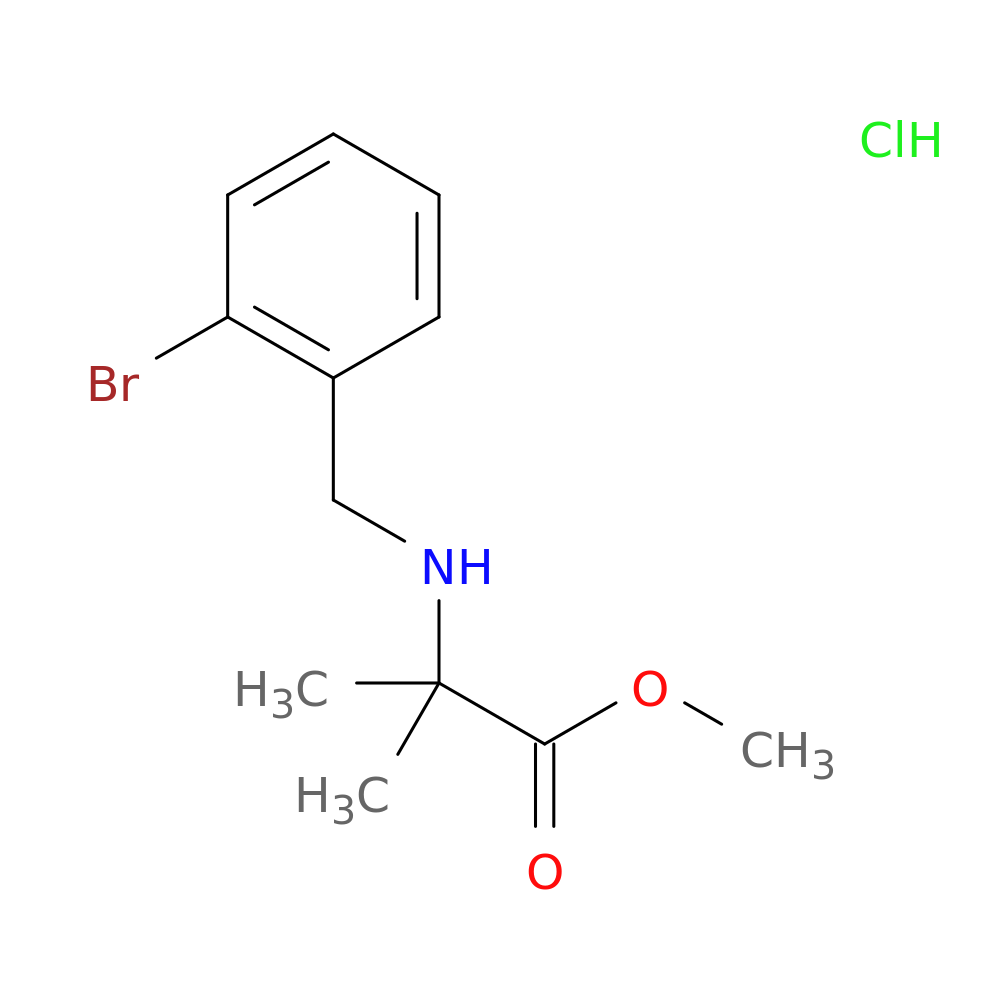 methyl 2-{[(2-bromophenyl)methyl]amino}-2-methylpropanoate hydrochloride