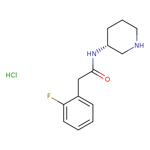 2-(2-fluorophenyl)-N-[(3R)-piperidin-3-yl]acetamidehydrochloride