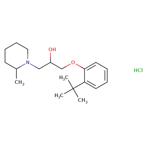 1-(2-tert-butylphenoxy)-3-(2-methylpiperidin-1-yl)propan-2-ol hydrochloride