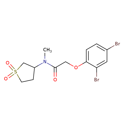 2-(2,4-dibromophenoxy)-N-(1,1-dioxo-1lambda6-thiolan-3-yl)-N-methylacetamide